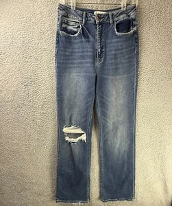 Flying Monkey Jeans Damen 28 Straight Distressed Stretch Med Wash Denim Hose - Bild 1 von 13