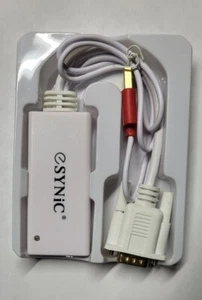 eSynic VGA to HDMI Converter Gold Plated VGA to HDMI Out 1080P Audio HD Video - Picture 1 of 7