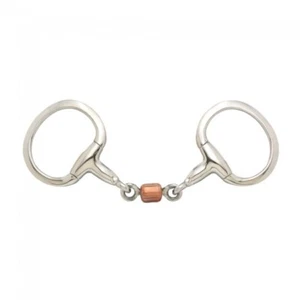 Tough-1 3 Piece Copper Roller Stainless Steel Eggbut Snaffle 5 Inch 25679 - Picture 1 of 1