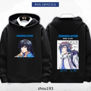 Hoodies - Demon Slayer Men Women Cosplay Pullover Casual Coats Jacket Z10 - Picture 1 of 2