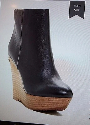 $395 NEW Womens Elaine Turner Skylar Wedge Bootie Black RETIRED 50% + OFF  - Image 1 of 2