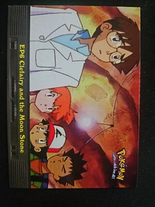 Topps Pokemon Clefairy And The Moon Stone EP6 Series 2 Card TCG Vtg Blue Logo MP - Picture 1 of 2