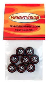 8 Brightvision Redline Räder - 8 große helle Chromkappe Stil Räder - Bild 1 von 3