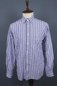 Paul & Shark Yachting Blue White Striped Button Down Shirt Size 42 - Picture 1 of 18