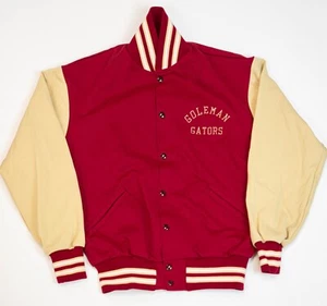 Vintage Power Varsity Letterman Jacket Men Size Large USA Goleman Gator - Picture 1 of 13