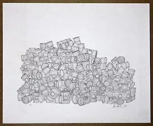 Tom Roelen Vintage Ltd Ed184/250 Signed in Pencil Original Lithographie 1978 - Bild 1 von 1