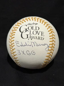 EDDIE MURRAY SIGNED AUTOGRAPH "3X GG" GOLD GLOVE BASEBALL JSA COA WP153789 - Picture 1 of 7