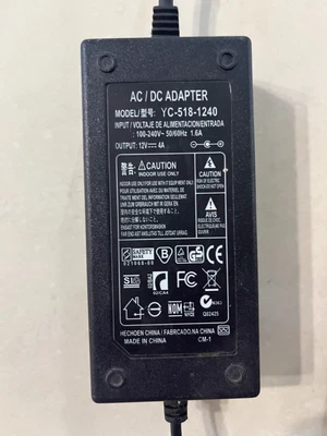 YC-518-1240 12V 4A Netzteil-Ladegerät - Bild 1 von 2