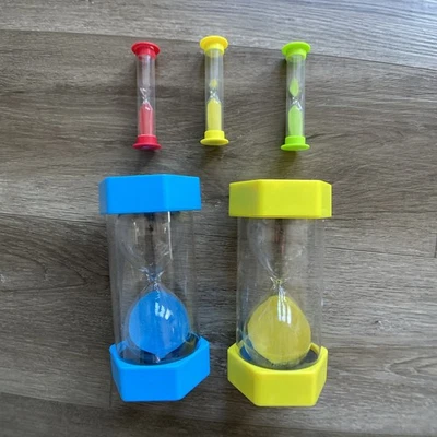 Таймер песочные часы большой 2 минуты, 3 минуты маленький 2 минуты, 3 минуты, 5 минут песок - Изображение 1 из 4