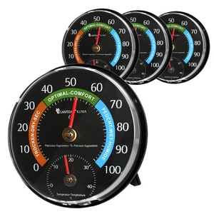 4 Stück Kombi Thermometer Hygrometer Set Analog Innen Zimmer Raum Luftfeuchte - Bild 1 von 7