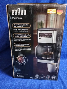 Braun Pure Flavor 14 cup Coffee Maker Brew Choice Plus Fast Brew - Picture 1 of 2