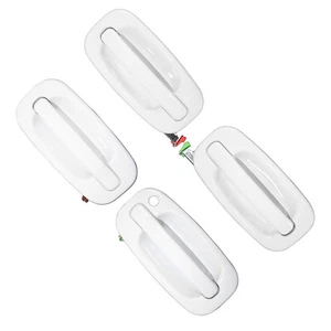 4x 19356468 Exterior Olympic White Painted Door Handle Set For Suburban 2000-06 - Picture 1 of 12