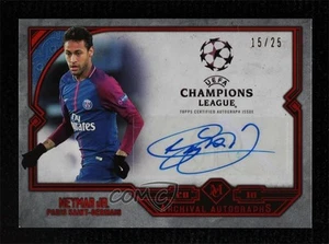2017-18 Topps Museum Collection UCL Archival Auto Ruby /25 Neymar Jr #AA-N Auto - Picture 1 of 3