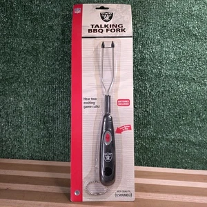 NFL Raiders Talking BBQ Fork - Removeable Stainless Steel Batteries Required - Picture 1 of 6