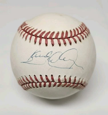 Sandy Alomar Sr. Signed Rawlings Official National League Baseball INDIANS B4 - Image 1 of 3