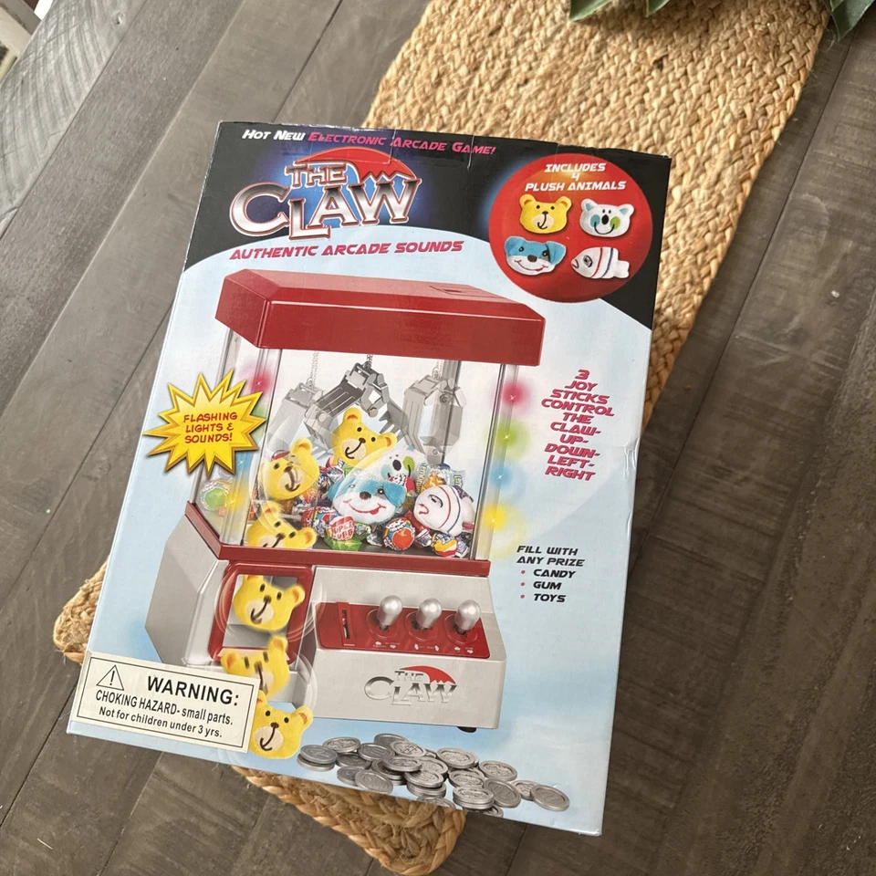 The Claw Toy Grabber Machine with Flashing lights & Sounds and Animal Plush -...