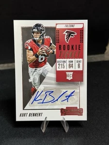 KURT BENKERT 2018 Contenders Rookie Ticket Autograph ~ Falcons RC Auto #305 - Picture 1 of 2
