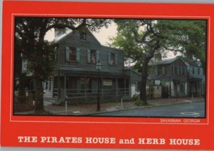 Pirates House & Herb House Savannah GA Continental Postcard - Picture 1 of 2