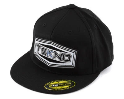Tekno RC "Flat Bill" FlexFit WOOLY Cap (Black) - Image 1 of 3