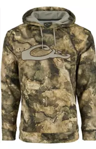 DRAKE WATERFOWL HOODIE / SWEATSHIRT MEN'S CAMO PERFORMANCE MOSSY OAK TERRA BAYOU - Picture 1 of 2