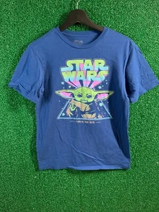 Grogu Star Wars this is the way t shirt teens size L blue - Picture 1 of 6