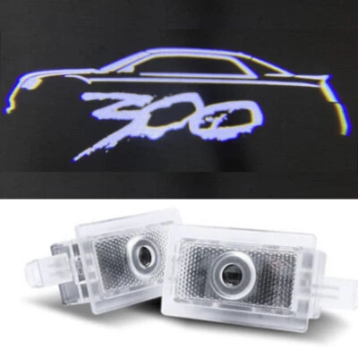2PCS Car LED Door Courtesy Projector Puddle Lights for Chrysler 300 2005-2021 - Image 1 of 4