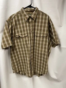 Camisa informal de manga corta para hombre 100 % algodón con botones XL XL - Imagen 1 de 6