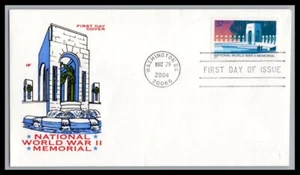 US FDC # 3862 37c World War II Memorial HF 2004, 9p3550 - Picture 1 of 1