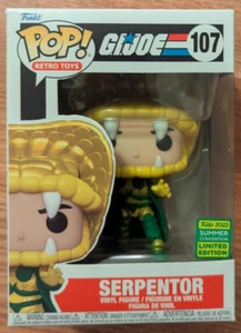 FUNKO POP 2022 SUMMER CONVENTION ESCLUSIVA GI JOE SERPENTOR 107 FIGURE G.I. - Foto 1 di 1