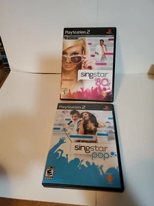 PS2 Singstar Pop & Singstar 80er Musik Video Song Discs - Bild 1 von 8