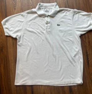 mens white lecoste polo Size 6 - Picture 1 of 5