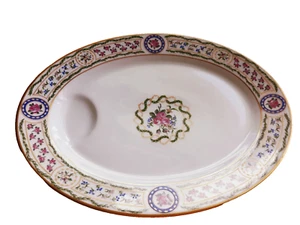 HAVILAND LOUVECIENNES LARGE 15 ¾" OVAL MEAT PLATTER w/WELL - Picture 1 of 11
