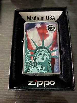 ZIPPO LIGHTER STATUE OF LIBERTY F MODEL NO. 28282 NEW ORIGINAL BOX  2012 - Image 1 of 4