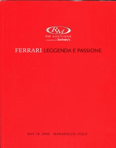 Ferrari Leggenda e Passione Auction Catalogue Maranello 18/05/08 250 GT SWB Spyd - Picture 1 of 1