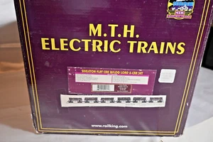 MTH Treni elettrici scheletro auto piatta con carico di tronchi 6 auto Union Pacific 20-90245 - Foto 1 di 8