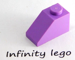 25 LEGO Medium Lavender, Purple Slope Bricks 1 x 2 (3040) - 25 Pieces - Imagen 1 de 2