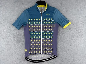 Primal Cycling Jersey Womens Small Blue Purple Bees Lemons Full Zip Polyester - Picture 1 of 14