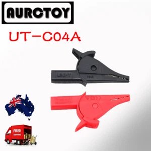 UNI-T Multimeter test lead probe Alligator CLIPs UT-C04A 4mm Banana plug AU - Picture 1 of 3