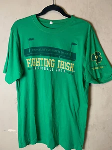 Notre Dame Fighting Irish Football 2018 "THE SHIRT" Double Sided Mens TEE SZ M - Picture 1 of 10