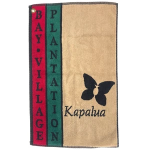 Kapalua Resort Maui Bay Village Plantation Vtg Golf Towel Sir Christopher Hatton - Picture 1 of 5