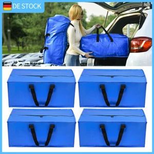 4er Pack Aufbewahrungstasche extra grosse Umzugstaschen Reisetasche Blau DE - Bild 1 von 7