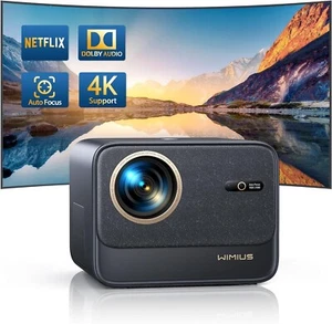 WiMiUS K9 4K Video Projector Wifi6 Bluetooth 700ANSI 1080P Auto Focus & Keystone - Picture 1 of 10
