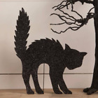 Bethany Lowe Black Scaredy Cat Sillhouette Halloween Figure Decor New