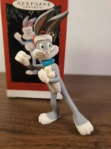 Bugs Bunny Snowball Fight Looney Tunes Hallmark Keepsake Ornament 1995 - Picture 1 of 8