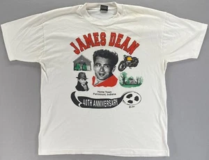 40th Anniversary James Dean Home Town Fairmount Indiana Single Stitch T Shirt XL - Picture 1 of 17