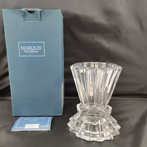 Marquis by Waterford Lead Crystal Omnia Pillar Candle Holder 6” - Picture 1 of 9