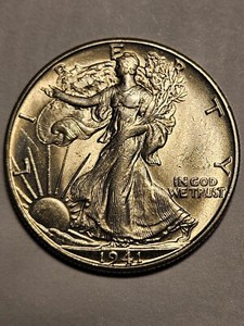 1941 D Walking Liberty Half Dollar Choice UNC