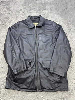 Chaqueta de Cuero M Julian Wilsons Hombres Mediana Aislante Cremallera Edredón Forro Abrigo Foto 1 de 4