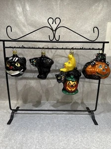 DE COLECCIÓN INGE VIDRIO HALLOWEEN GATO NEGRO ADORNOS ~ TÚ ELIGES DE CAJA DESPLEGABLE - Imagen 1 de 17