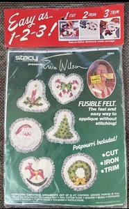 Vntg Stacy 7003 Erica Wilson Potpourri Ornaments Kit Fusable Felt 1984 New USA - Picture 1 of 3